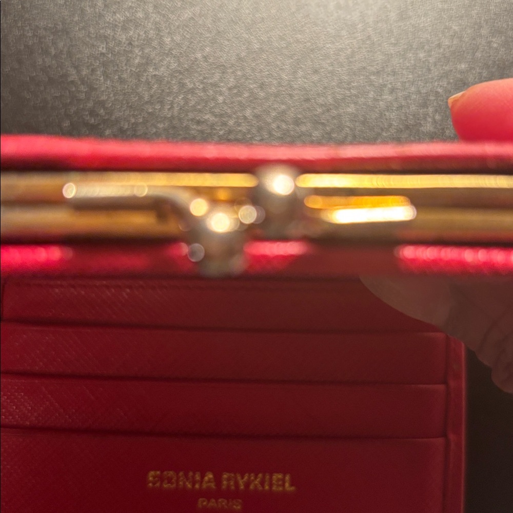 Sonia Rykiel Scarlet Card Holder used quiet luxury classic - Picture 6 of 12
